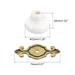 Ceramic Drawer Knobs, 2Pcs 32mm/1.26" Dia. Knob, W Base and Screws, White