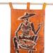 Bungalow Rose Cotton Makola Woman Batik Wall Hanging Cotton in Brown/Orange | 21.75 H x 36 W in | Wayfair F1653D0CDCFD4A4E826D1AFBCA060BA9