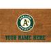 Oakland Athletics 19.5'' x 29.5'' Personalized Door Mat