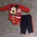 Disney Matching Sets | Disney Mickey Mouse Matching Set | Color: Black/Red | Size: 0-3mb