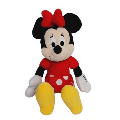 Disney Toys | Kohls Cares Disney Minnie Mouse Stuffed Animal Toy Plush 14" Red Polka Dot Dress | Color: Black/Red | Size: 14"