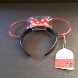 Disney Accessories | Disneyland Parks Minnie Mouse Lighted Ears Headband Disney | Color: Black/Red | Size: Os