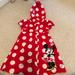 Disney Swim | Disney Terry Coverup Size 3 Embroidered Fun Fun Fun With Hoodie | Color: Red/White | Size: 3tg