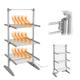 QCLUEU Electric Dryer Clothes Airer, 3-Tier Foldable Heated Electric Clothes Drying Rack, Home Heating Dry Racks, Foldable Standing Dry, Energy Saving and Easy Storage