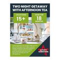 Activity Superstore Two-Night Getaway with Afternoon Tea Gift Experience Voucher, Available at 15+ UK Locations, 18-month Validity, Experience Days, Hotel Stay, Couples Gifts