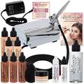 Belloccio Professional Deluxe Fair Shade AIRBRUSH COSMETIC MAKEUP SYSTEM Kit Set