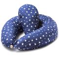Niimo 2-in-1 Pregnancy Pillow & Nursing Pillow - PLUS Pregnancy Pillow Wedge, 100% Cotton Maternity Pillow Cover, Washable Breast Feeding Pillow Baby Feeding Pillow, Body Pillow Pregnancy Gifts