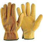 Gants de Travail en Cuir de Vache,pour Chauffeurs, Bricolage ,Jardinage, Stockage, Travaux