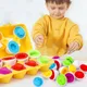 Jouet Intelligent en Forme d'emouf pour Bébé Puzzle Assressenti Trieur Montessori pour Enfant de