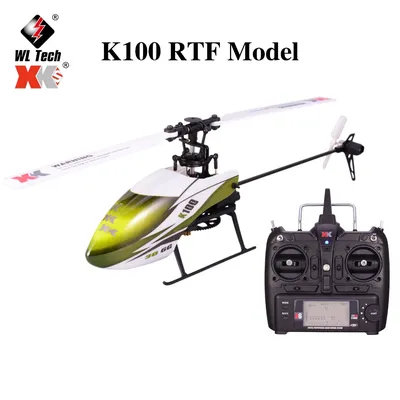 Wltoys XK K100 6CH 3D 6G Système Télécommande Moteur RC Hélicoptère Avec Émetteur RTF Compatible