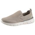 Slipper SKECHERS "DEL RETTO" Gr. 48,5, grau (taupe) Herren Schuhe Modernsneaker Sneaker low Stoffschuhe