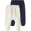 Sweathose NAME IT "NBNTAKKI 2P SWEAT PANT NOOS" Gr. 56, N-Gr, blau (dark sapphire) Baby Hosen Sweathosen