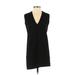 ASOS Casual Dress - Shift: Black Solid Dresses - Women's Size 4