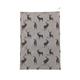 Kitchen Tea Towel in Black Grey Milton and Manor Stag Parade Natural