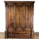 Large Victorian Mahogany Triple Compactum Wardrobe | Bedroom Storage | Victorian Antiques | Victorian Furniture (M-1038)