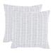 KAF Home Set of 2 Square Pleated Please Pillow Cover