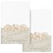 Authentic Hotel and Spa Turkish Cotton Shell Row 2PC Hand Towel Set