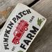 Pumpkin Patch Farm With Red Truck Wired Ribbon