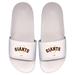 Men's ISlide White San Francisco Giants Primary Logo Motto Slide Sandals