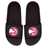 Men's ISlide Black Atlanta Hawks Primary Logo Motto Slide Sandals