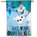 WinCraft Frozen Make Your Own Magic 28'' x 40'' Single-Sided Vertical Banner