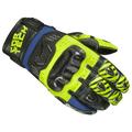 Cortech Revo Sport ST Mens Leather Motorcycle Gloves Blue/Hi-Vis XL