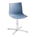 Gordon International Kanvas Mid-Back Desk Chair Plastic/Metal in Pink/White | 35 H x 17 W x 19.75 D in | Wayfair 2156C-WHT/O