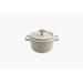 G.E.T. Non-Stick Cast Aluminium Round Braiser w/ Lid Non Stick/Aluminum in White | 2.86 H x 5.75 W in | Wayfair CA-013-AWH/BK/CC