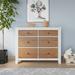 Child Craft Ocean Grove 6 - Drawer Double Dresser Wood in Brown | 33 H x 42 W x 18.5 D in | Wayfair F05509.61