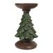 Ruanlalo Candlestick Realistic Shape Xmas Tree Table Candle Holder Christmas Ornament Candlestick Desktop Living Room Christmas Decor Crafts