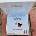 Disney Jewelry | Disney Mickey And Mouse Necklace Nwt | Color: Black/Red | Size: Os