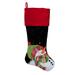 The Holiday Aisle® Personalized Snowman Stocking Polyester in Black/Green/Red | 9.75 H x 18 W in | Wayfair 6052028F66AE46AAA54ABD3F23398573