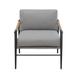 Armchair - Joss & Main Carran 32.25" Wide Polyester Armchair Wood/Polyester in Gray | 32.25 H x 32.25 W x 28 D in | Wayfair