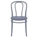 AllModern Farrah Stacking Patio Dining Side Chair Plastic/Resin in Gray | 33.4 H x 18 W x 20.5 D in | Wayfair 412B316A83A64BF095A47255C3CA924A