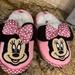 Disney Shoes | Minnie Mouse Slippers Comfy House Shoes Toddler Girl 9-10 Cozy Pink New | Color: Pink | Size: 9-10