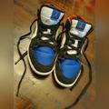 Nike Shoes | Jordan Nike 1 Mid Se Ps Kids | Color: Black/Blue | Size: 3bb