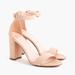 J. Crew Shoes | New Jcrew Size 10.5 Stella Heels With Ankle Strap In Leather Beige Stone | Color: Cream/Tan | Size: 10.5