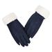 Women s Riding And Driving Gloves In Winter Thickened Warm Suede Gloves In Winter Long Kitchen Gloves Medium One Size Gloves Reusable Silicone Gloves Long One Time Gloves Lay Text Gloves Gloves to