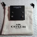 Coach Jewelry | Coach Signature And Stone 2 Pair Set Of Earrings In Silver | Color: Silver | Size: Os
