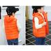 kpoplk Kids Puffer Jacket Baby Coat Toddler Boys Girls Winter Warm Thicken Hooded Zipper Jacket Outwear Overcoat Tops(Orange)