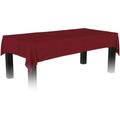 Nappe rectangulaire effet lin imperméable 260 x 170 cm - Rouge