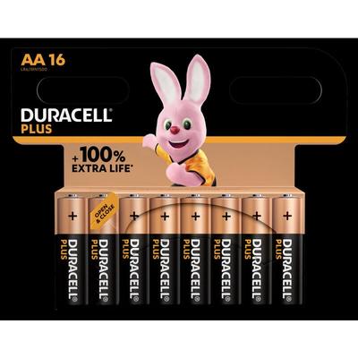 Plus-AA CP16 Mignon (AA)-Batterie Alkali-Mangan 1.5 v 16 St. - Duracell