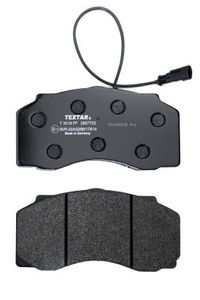 TEXTAR Bremsbelagsatz, Scheibenbremse 2907702 Universal für DAF AMPA694 BBU8177 Image
