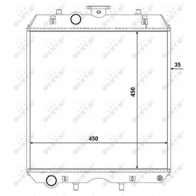 NRF Kühler, Motorkühlung EASY FIT Universal 54108 Image