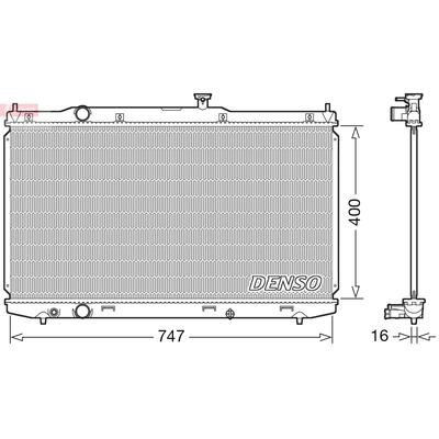 DENSO Kühler, Motorkühlung Universal für HONDA 190105K0A01 DRM40039 Image