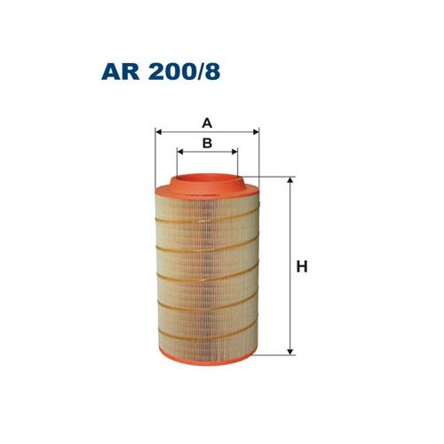 FILTRON Luftfilter Universal 222mm AR 200/8
