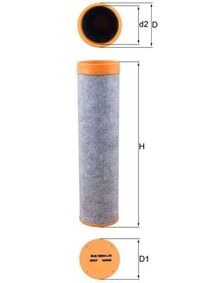 MAHLE Sekundärluftfilter LXS 7080 Universal Ø86,5mm 86,5mm Image