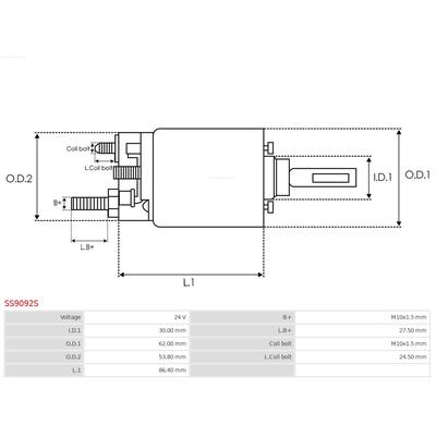 AS-PL Magnetschalter, Starter Universal 24V SS9092S Image