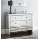 Mirrored 2 over 2 Chest of Drawers storage cabinet 4 Drawers Bedroom