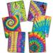 New Generation â€“ Tie Dye â€“ Spiral Notebooks 1 Subject Wide Ruled 70 Sheets Notebooks 8 x 10.5 inch Wire Bound Spiral Notebooks set with 3 Hole Punch and Perforated Sheets â€“ 6 Pack Notebooks